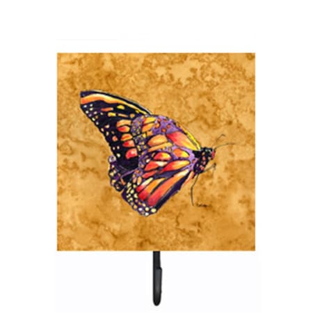 Carolines Treasures Butterfly on Gold Leash Or Key Holder 8858SH4